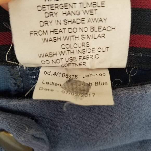 GUTOS English Riding Pants Women's Size 24R Blue - Picture 8 of 9